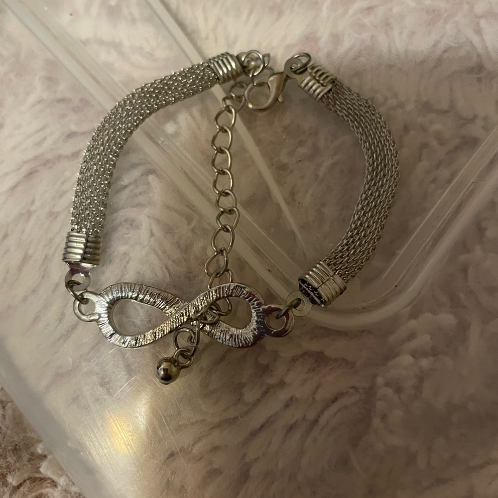 Elegant Silver Infinity Bracelet